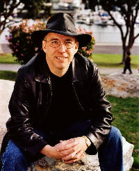 Mark John (he doesn't wear that hat much anymore, but he still likes the look) in Marina Del Rey, CA. March 2003.